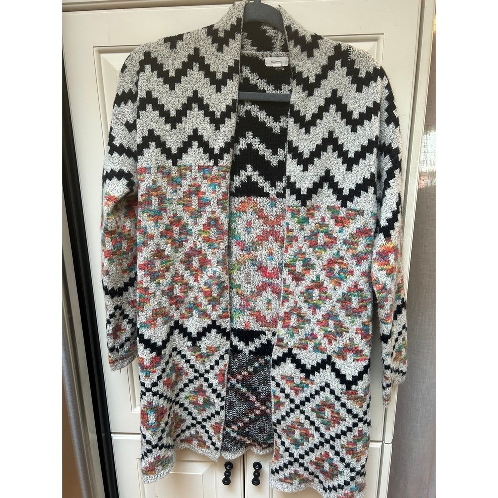 Debut Dreamers‎ colorful cardigan Sz Sm.